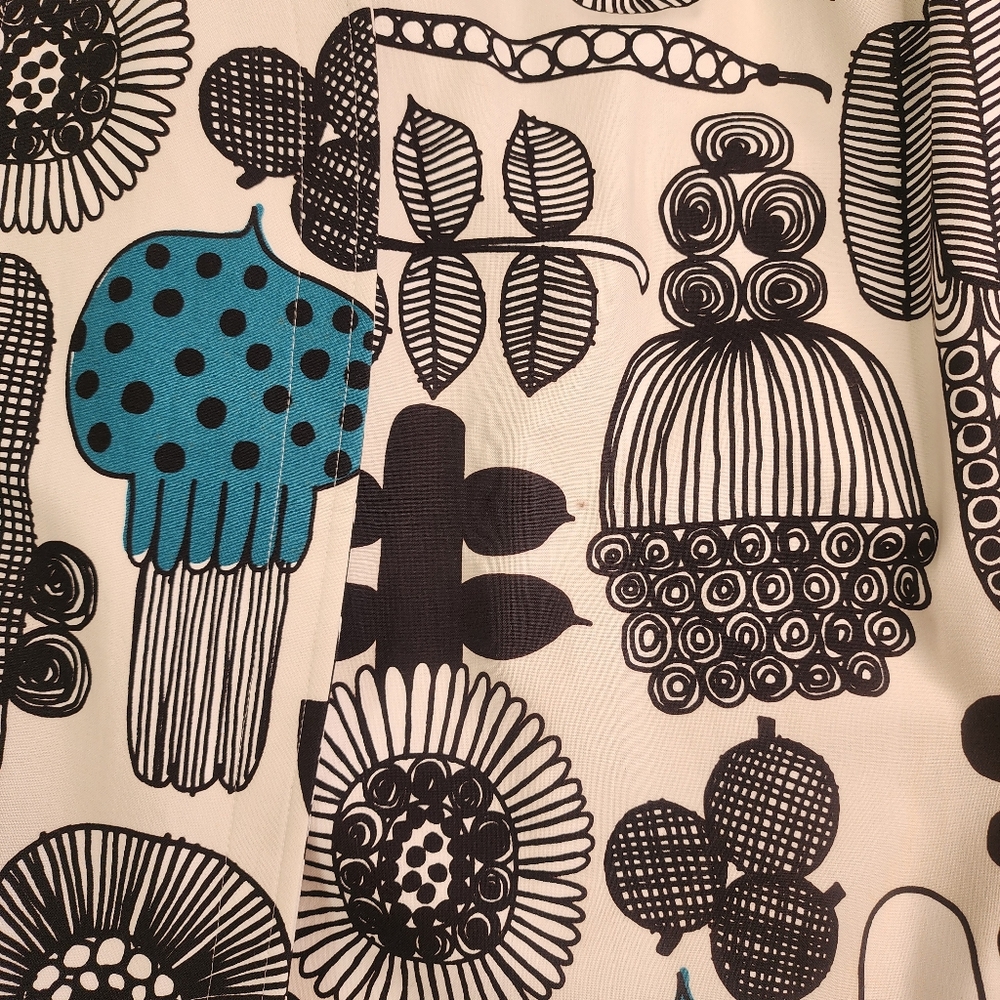 Comme des Garcons Junya Watanabe Marimeko XS Black/White Floral Print Skirt NWT - Picture 7 of 14